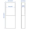 IKEA BESTÅ БЕСТО, навесной шкаф с 2 дверями, белый/бежевый, 60x22x128 см 995.693.47 фото thumb №2