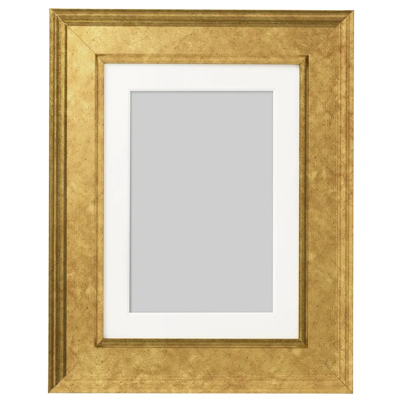 IKEA VIRSERUM ВІРСЕРУМ, рамка, золотистий колір, 13x18 см 603.785.13 фото №1