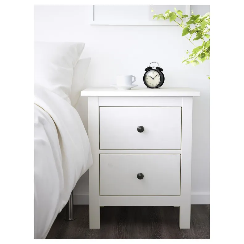 IKEA HEMNES ХЕМНЭС, комплект мебели д / спальни, 3 предм., белое пятно, 80x200 см 294.834.27 фото №4