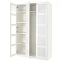 IKEA PAX ПАКС / BERGSBO БЕРГСБУ, гардероб, комбинация, белый / матовое стекло / белый, 150x60x236 см 394.802.73 фото thumb №1