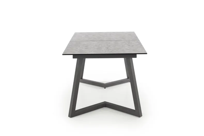 Обідній стіл розкладний HALMAR TIZIANO 160-210x90 см, стільниця - світлий сірий / темний сірий, ніжки - темний сірий фото №12