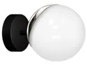 BRW Металлический настенный светильник Sfera белого и черного цвета 075565 фото thumb №1