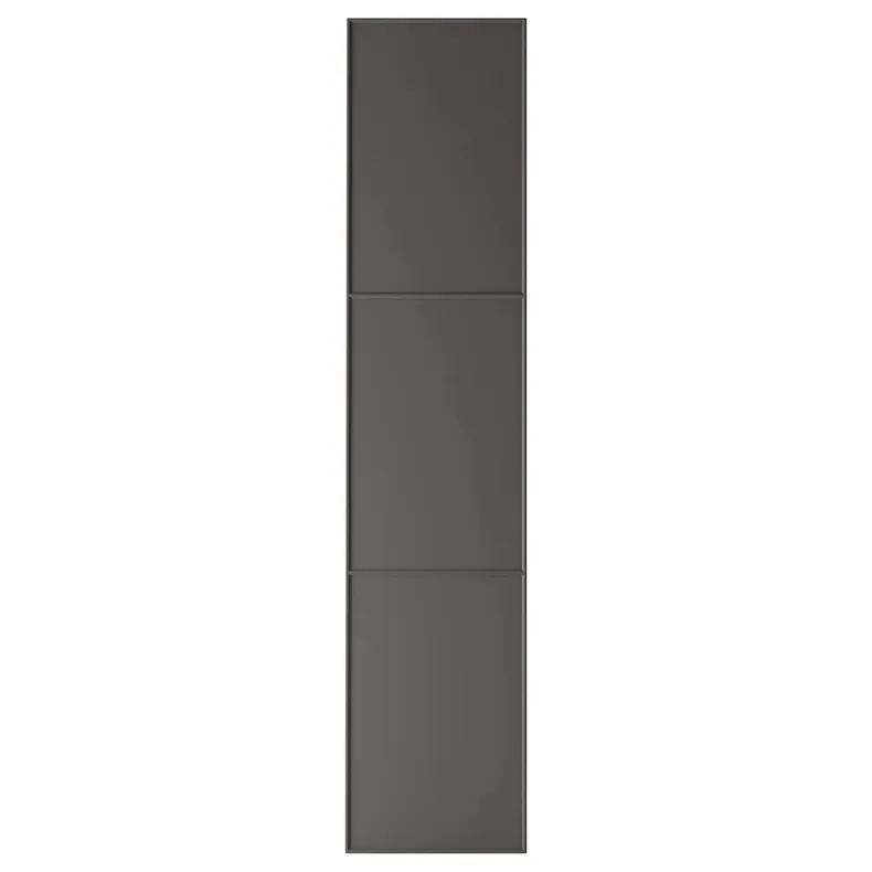 IKEA MERÅKER МЕРОКЕР, дверца с петлями, темно-серый, 50x229 см 791.228.24 фото №1