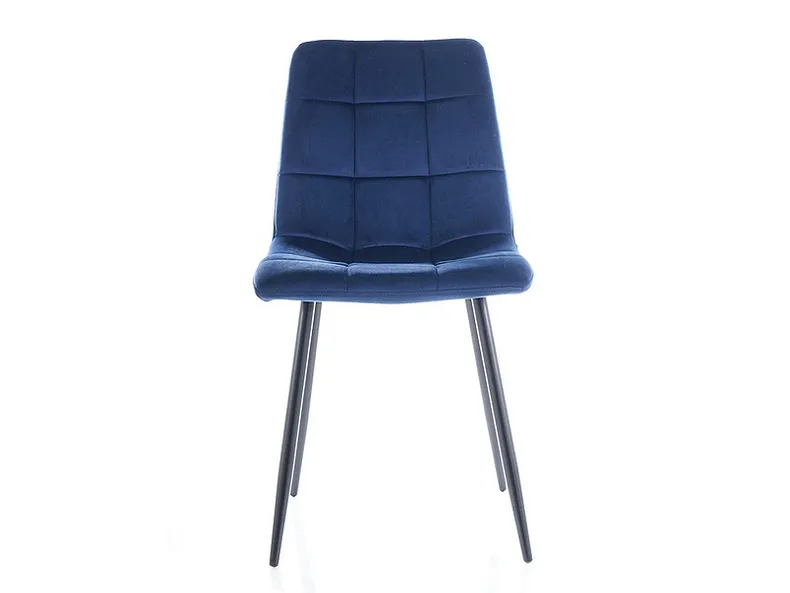 Кухонний стілець SIGNAL MILA Velvet, Bluvel 86 - темно-синій фото №2