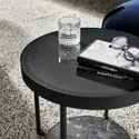 IKEA FRÖTORP ФРЁТОРП, придиванный столик, антрацит, имитирующий мрамор / черное стекло, 48 см 104.922.76 фото thumb №4