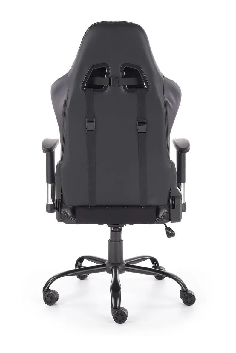 Крісло комп'ютерне офісне обертове HALMAR DRAKE, чорний / сірий фото №9