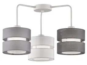 BRW Трехточечный подвесной светильник Belle белого и серого цвета 075623 фото
