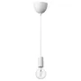 IKEA SUNNEBY СУННЕБЮ / LUNNOM ЛУННОМ, підвісний світильник із лампою, біла / прозора куля 894.915.04 фото