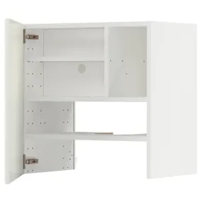 IKEA METOD МЕТОД, настінн шаф д / витяжки з полиц / дверц, білий / БУДБІН кремово-білий, 60x60 см 195.053.21 фото