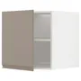 IKEA METOD МЕТОД, верхня шафа для холодильн / мороз кам, білий / Upplöv матовий темно-бежевий, 60x60 см 894.925.32 фото