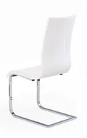 Кухонный стул HALMAR K104 белый/хром/белая экокожа фото thumb №2