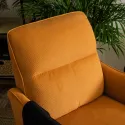 Крісло м'яке MEBEL ELITE ALBERTO, тканина: гірчиця фото thumb №5