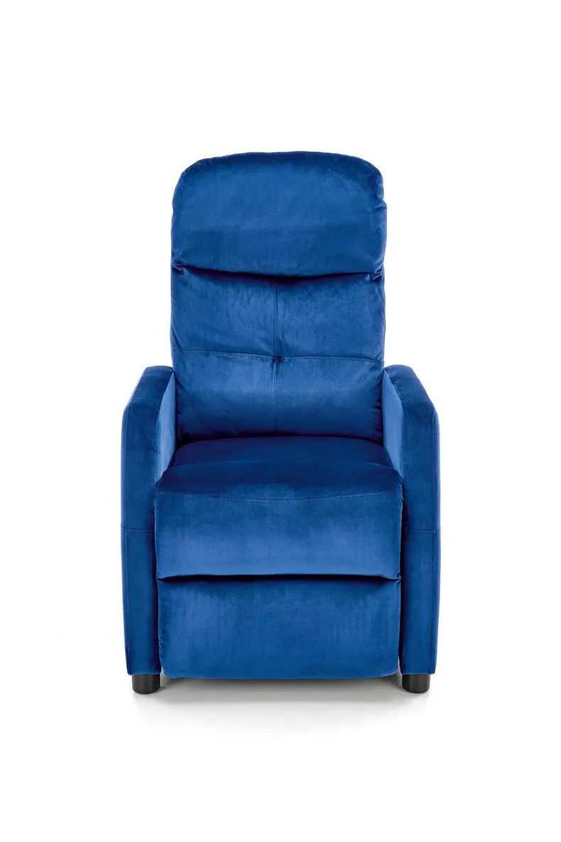 Кресло реклайнер мягкое раскладное HALMAR FELIPE 2, темно-синий фото №10
