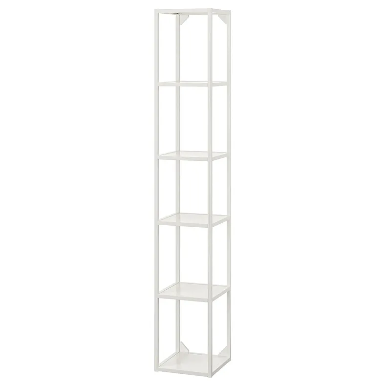 IKEA ENHET ЭНХЕТ, высокий каркас с полками, белый, 30x30x180 см 404.489.46 фото №1