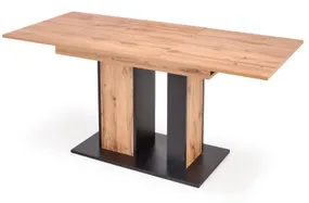 Кухонний стіл розкладний HALMAR DOLOMIT 130-175x85 см дуб вотан - чорний фото