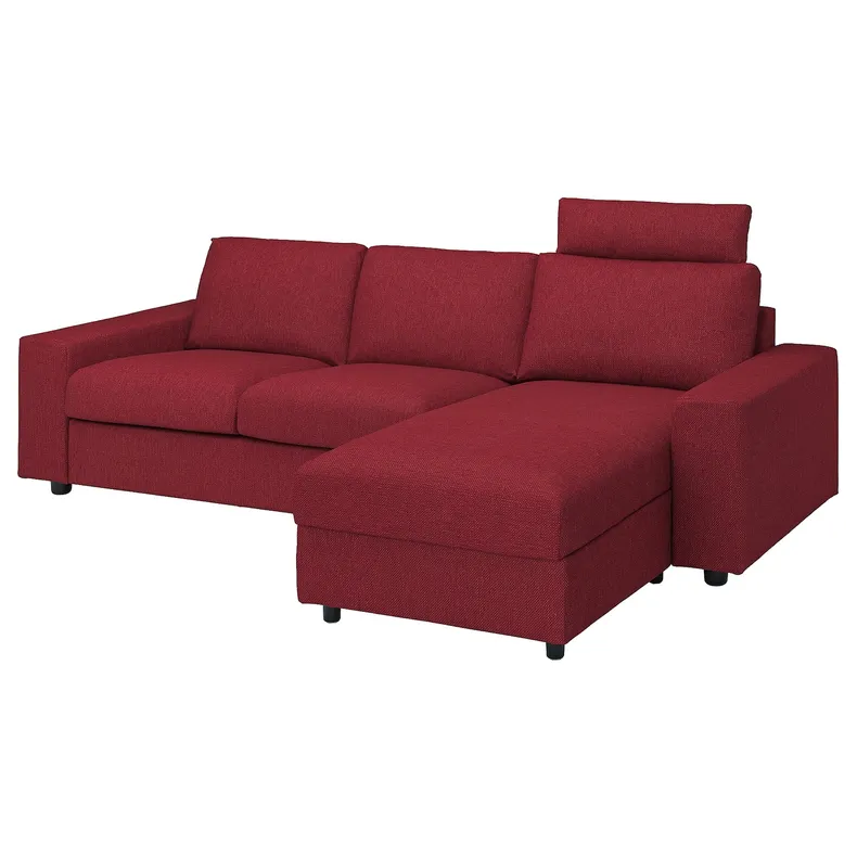 IKEA VIMLE ВІМЛЕ, 3-місний диван із кушеткою 994.328.11 фото №1