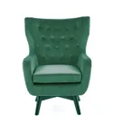 Крісло м'яке HALMAR MARVEL темно-зелений/чорний фото thumb №7