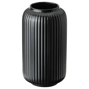 IKEA STILREN СТІЛЬРЕН, ваза, чорний, 22 см 305.627.82 фото