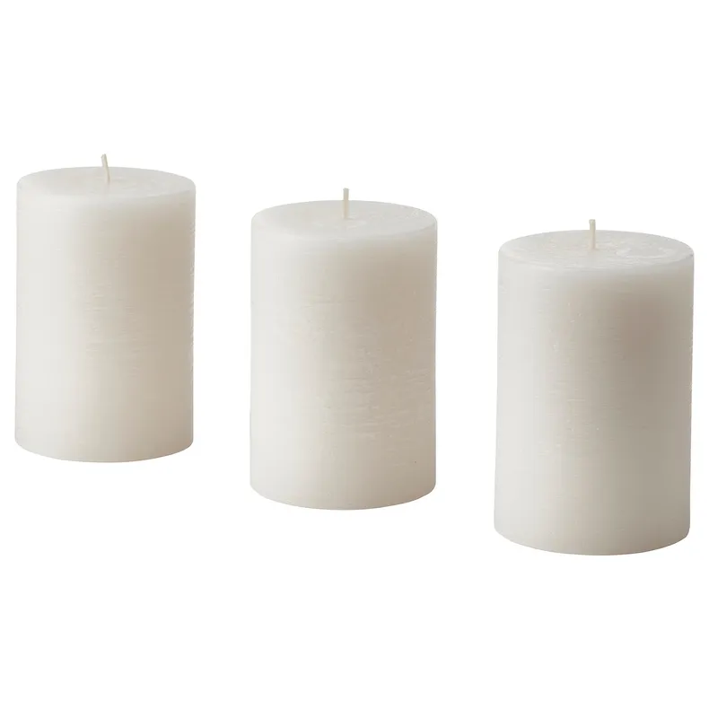 IKEA ADLAD АДЛАД, ароматизована формова свічка, скандинавський ліс / білий, 30 Години 005.023.13 фото №1