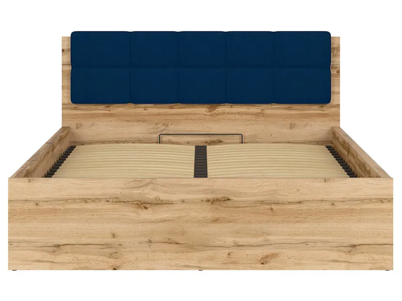 BRW Кровать Tetrix 160x200 с рамой и ящиком для хранения дуб wotan, дуб вотана LOZ/160/B-DWO фото №10
