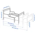 IKEA SUNDVIK СУНДВІК, каркас ліжка з рейковою основою, білий, 80x200 см 490.460.68 фото thumb №10