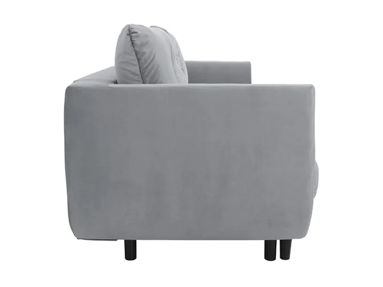 BRW Трехместный диван-кровать Merla с ящиком для хранения велюровый серый, Волшебный бархат 2217 SO3-MERLA-LX_3DL-G3_BB56B7 фото №3
