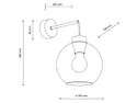 BRW Настінний світильник з прозорого скла Cubus 095320 фото thumb №9