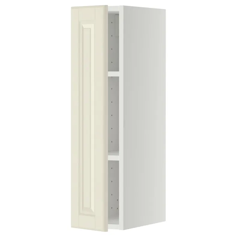 IKEA METOD МЕТОД, навесной шкаф с полками, белый / бодбинские сливки, 20x80 см 494.606.89 фото №1