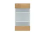 BRW Sole 40 см верхний кухонный шкаф правый с витриной дуб арлингтон, альпийский белый/арлингтонский дуб FH_G_40/72_PV-BAL/DAANO фото