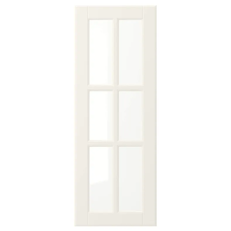 IKEA BODBYN БУДБІН, скляні дверцята, кремово-білий, 30x80 см 604.850.37 фото №1