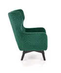 Крісло м'яке HALMAR MARVEL темно-зелений/чорний фото thumb №2