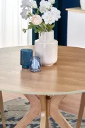 Круглий стіл HALMAR NICOLAS 120x120 см дуб натуральний фото thumb №7