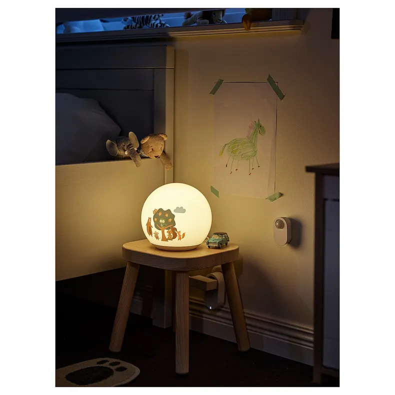 IKEA BRUMMIG БРУММІГ, LED настільна лампа, структура лісу 305.261.19 фото №6