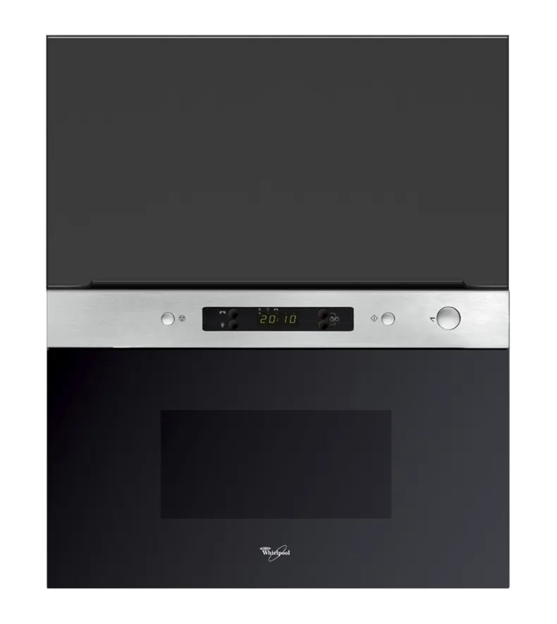 BRW Кухонный шкаф Sole L6 60 см с навесным верхом и микроволновой печью, черный матовый, черный/черный матовый FM_GMO_60/72_O_MBNA900-CA/CAM/IX фото №1