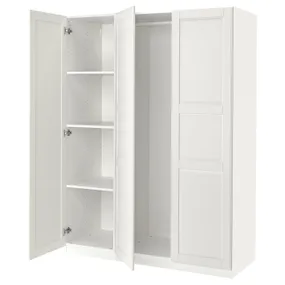 IKEA PAX ПАКС / TYSSEDAL ТІССЕДАЛЬ, гардероб, комбінація, білий/дзеркальний, 150x60x201 см 794.802.66 фото