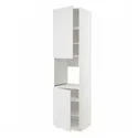 IKEA METOD МЕТОД, висока шафа для дух, 2 дверцят / пол, білий / стенсундський білий, 60x60x240 см 194.595.07 фото thumb №1
