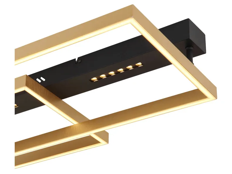 BRW Светодиодный металлический потолочный светильник Luffy черный и золотой 091512 фото №5