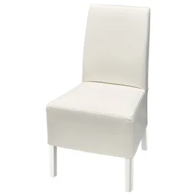 IKEA BERGMUND БЕРГМУНД, стілець із чох середньої довжини, білий / ІНСЕРОС білий 893.847.35 фото