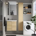 IKEA ENHET ЕНХЕТ, ванна, білий/під дуб, 64x43x65 см 695.472.53 фото thumb №3