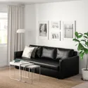 IKEA FRIHETEN ФРІХЕТЕН, 3-місний диван-ліжко, БОМСТАД чорний 203.411.35 фото thumb №2
