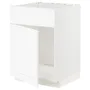 IKEA METOD МЕТОД, шкаф под мойку / дверь / фасад, белый Энкёпинг / белая имитация дерева, 60x60 см 194.733.82 фото