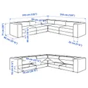 IKEA JÄTTEBO ЄТТЕБУ, модульний кутовий 6-місний диван, ТОНЕРУД сірий 794.852.59 фото thumb №8