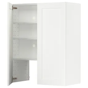 IKEA METOD МЕТОД, настінн шаф д / витяжки з полиц / дверц, білий Енкопінг / білий імітація дерева, 80x100 см 095.042.56 фото