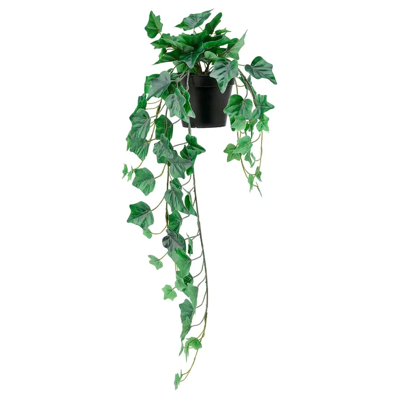 IKEA FEJKA ФЕЙКА, искусственное растение в горшке, в помещении / на улице / висячий плющ, 12 см 104.611.47 фото №1