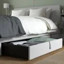 IKEA GLADSTAD ГЛАДСТАД, ліжко м'як оббивк, 4коробки д / збер, Кабуса світло-сірий, 140x200 см 094.070.24 фото thumb №5