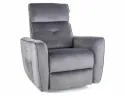 Розкладне крісло оксамитове SIGNAL HELIOS M Velvet, Bluvel 14 - сірий фото thumb №1