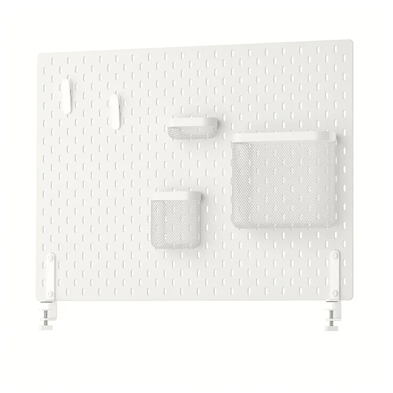 IKEA SKÅDIS СКОДИС, настенная панель, комбинация, белый, 76x56 см 895.159.77 фото №1