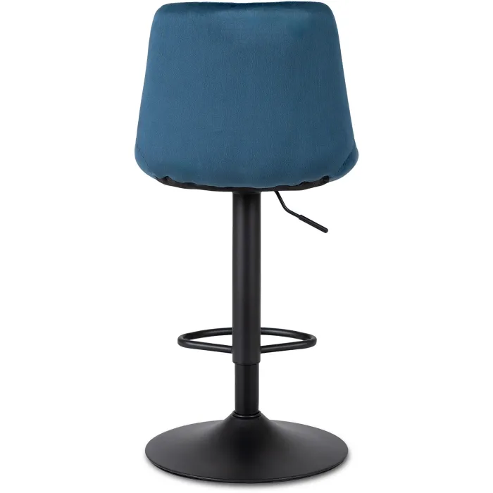 Барний стілець оксамитовий MEBEL ELITE ARCOS 2 Velvet, темно-синій фото №10