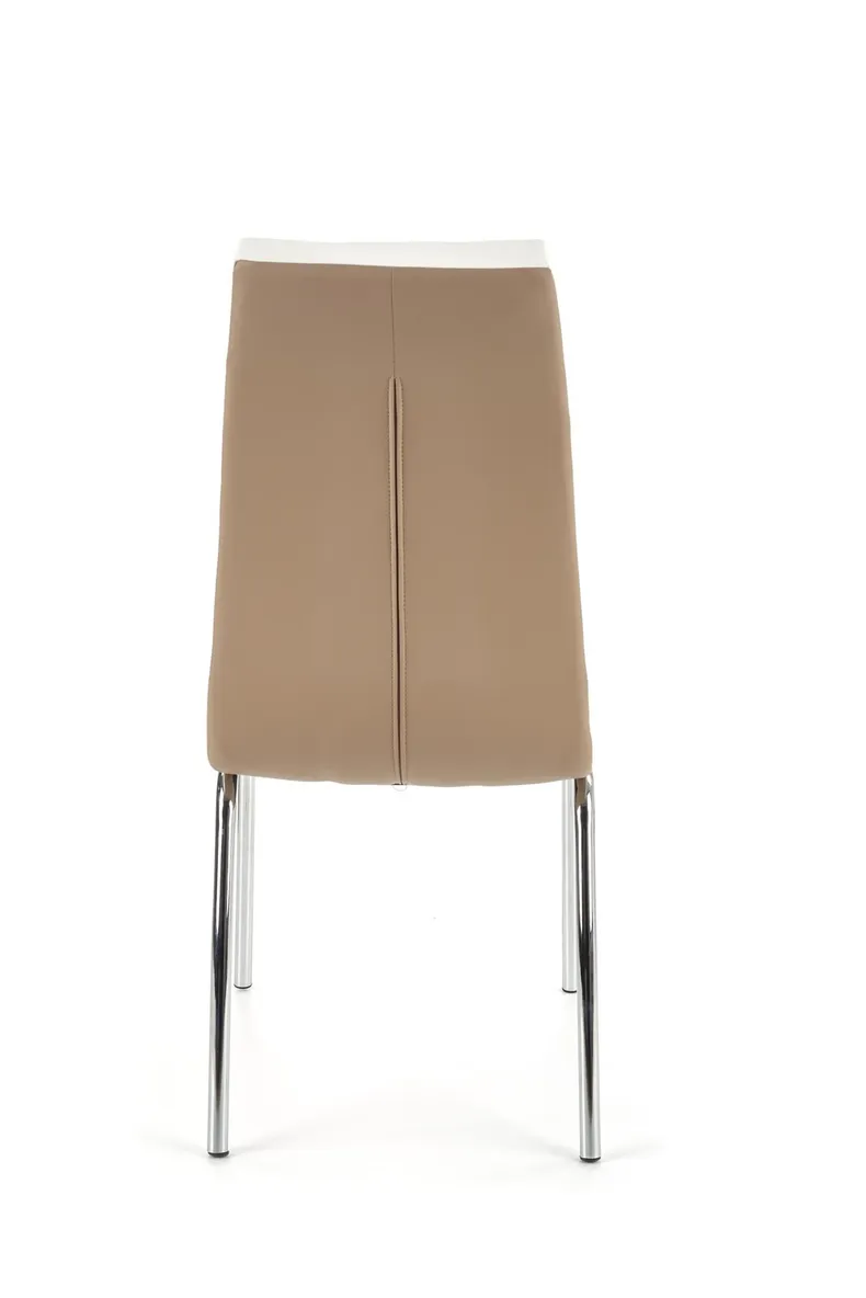 Кухонний стілець HALMAR K186 капучино, білий фото №4
