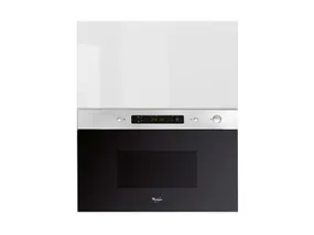 Кухонный шкаф BRW Top Line 60 см с микроволновой печью навесной белый глянцевый, альпийский белый/глянцевый белый TV_GMO_60/72_O_MBNA900-BAL/BIP/IX фото